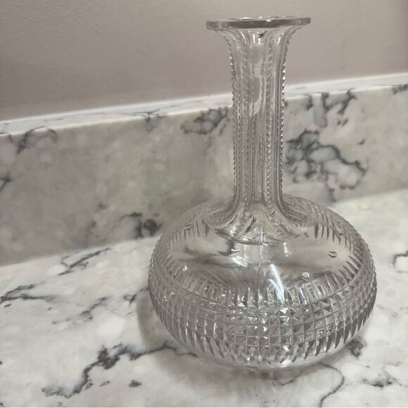 Elegant Clear Glass Vase "baccarat style" - Picture 2 of 11
